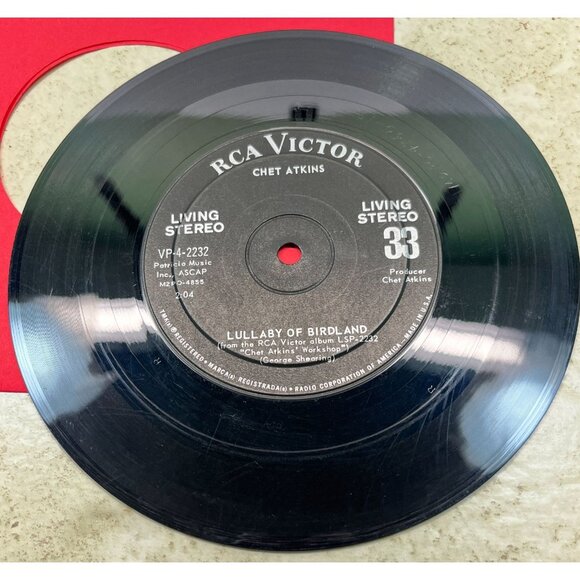 Chet Atkins Jukebox Compact 33 Country Lullaby of Birdland / Sleep RCA Victor - Picture 4 of 6